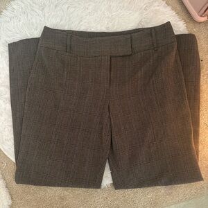 Rafaella Checkered Brown Trousers